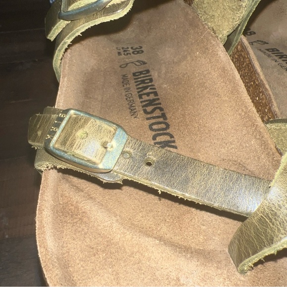 NEW IN BOX Birkenstock Mayari- size 38-women 7/8 olive army green-normal width - Picture 12 of 16